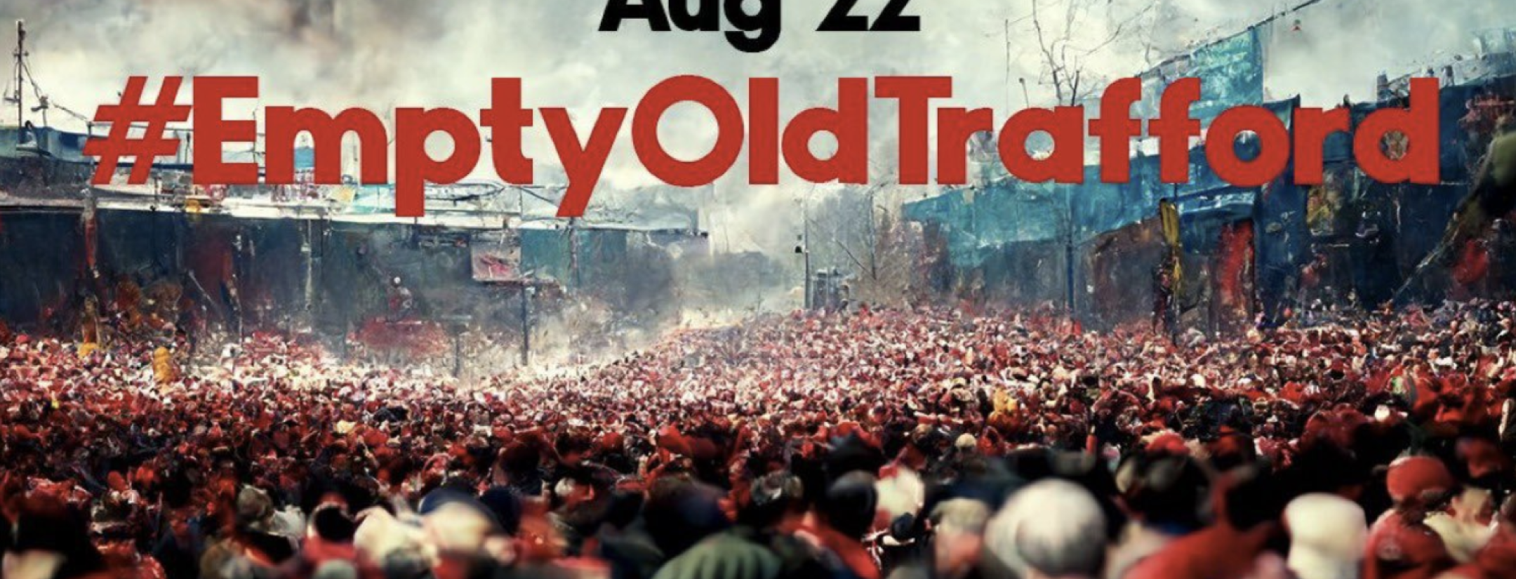 Empty Old Trafford is trending on Twitter