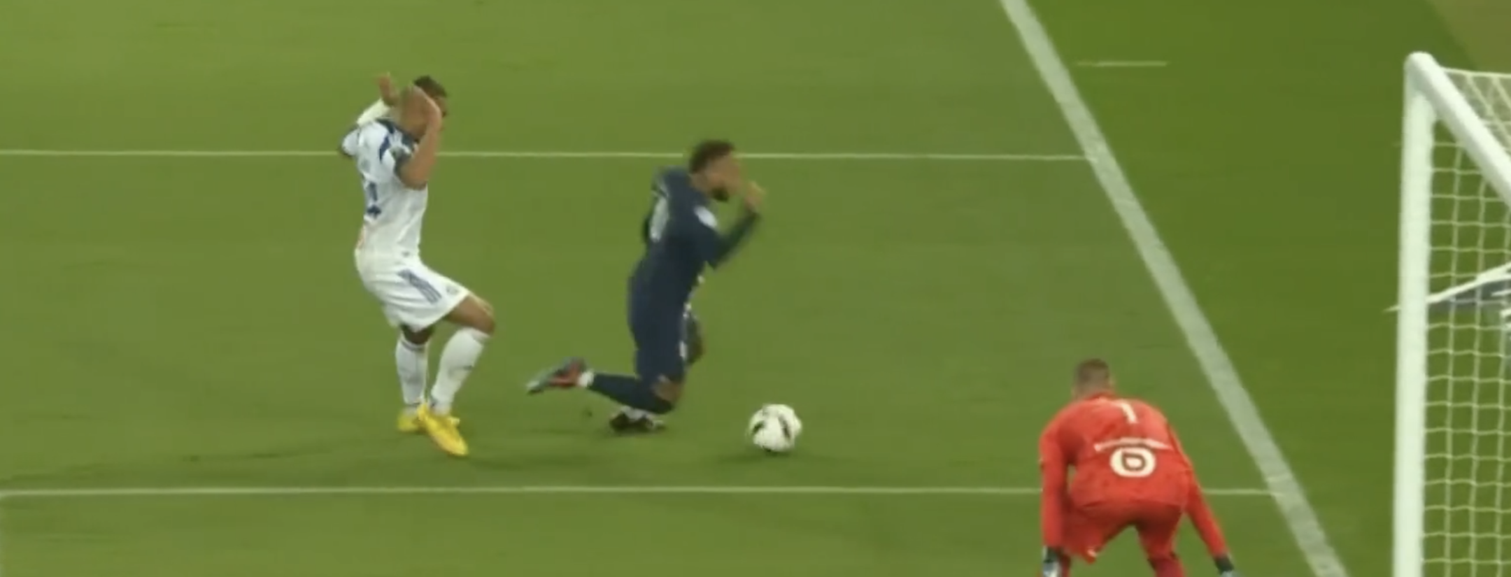 Neymar Red Card For Diving