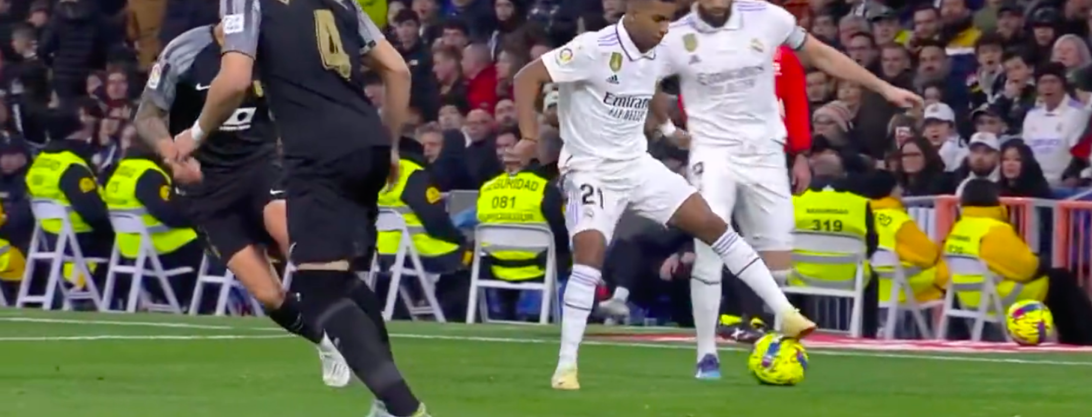 Rodrygo skill move against Elche