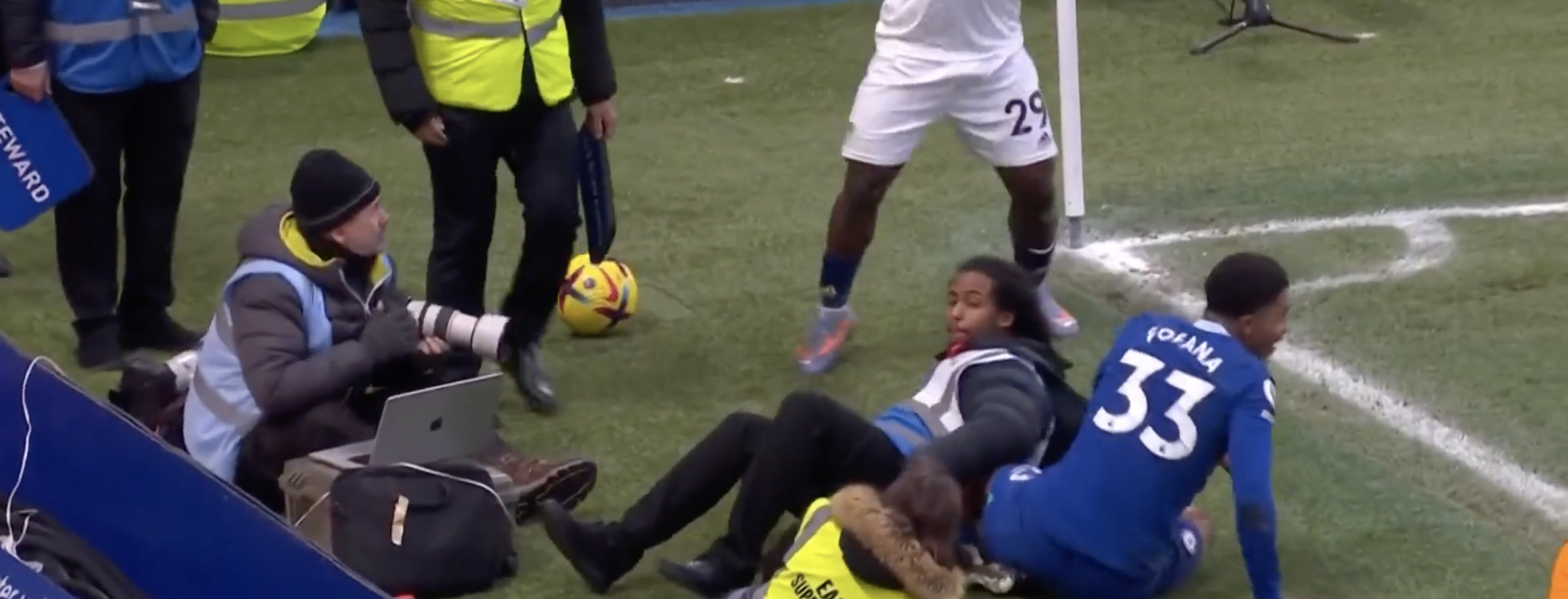 Chelsea steward down!