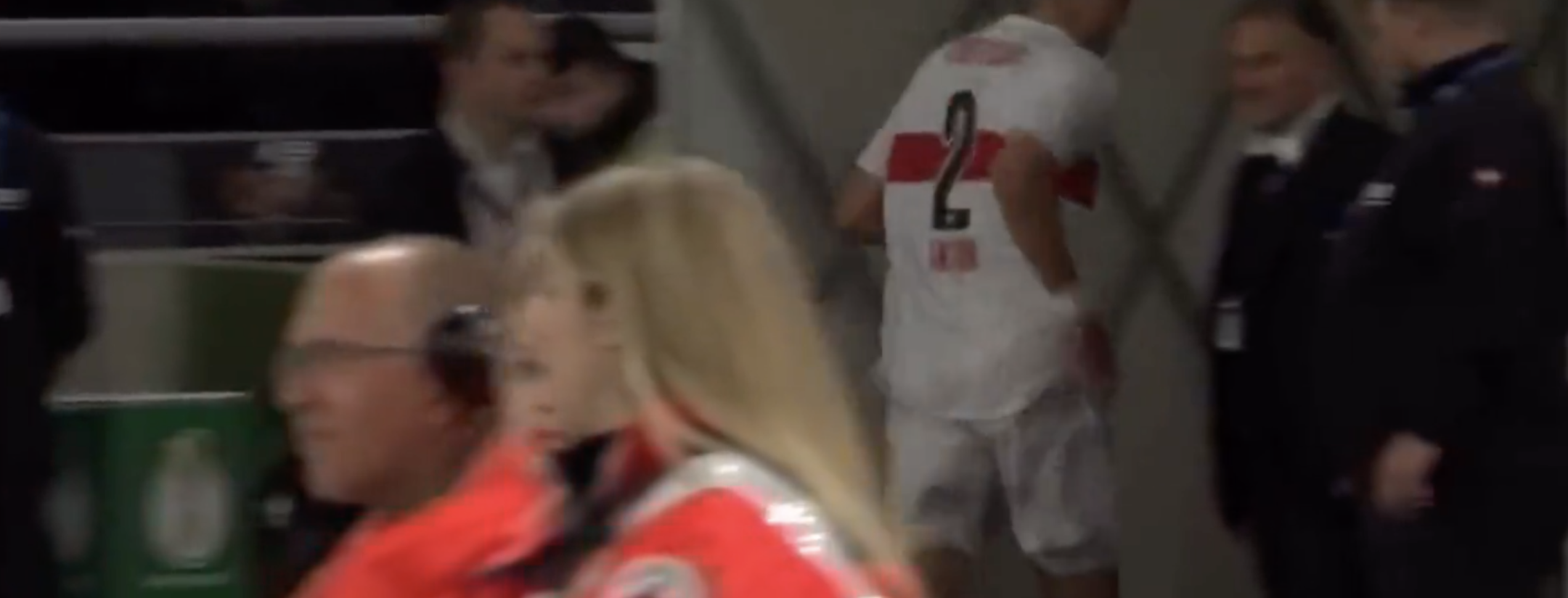 Waldemar Anton exits the game in search of relief