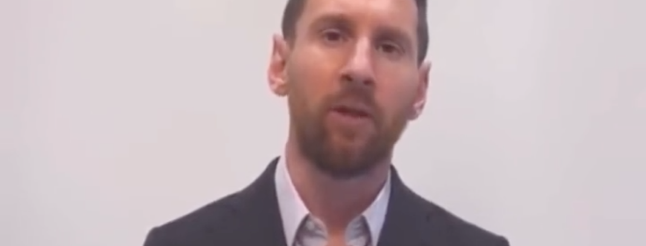 Lionel Messi apology video