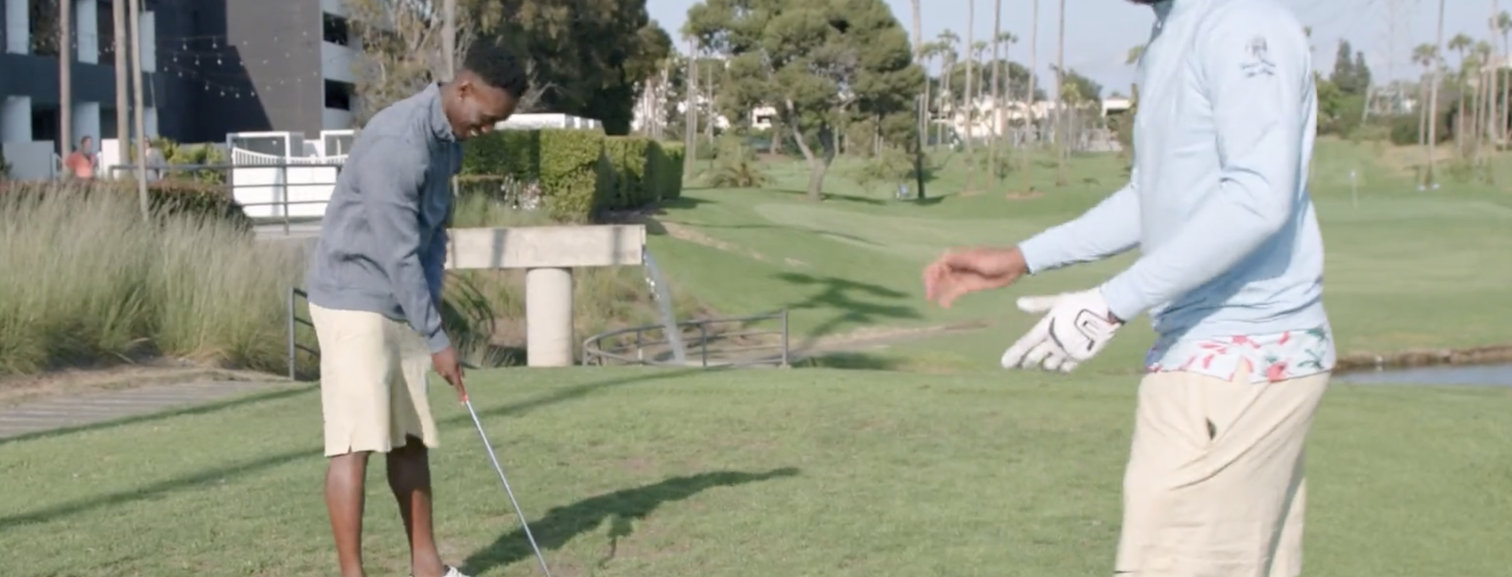 Balogun golf lessons with coach McKennie