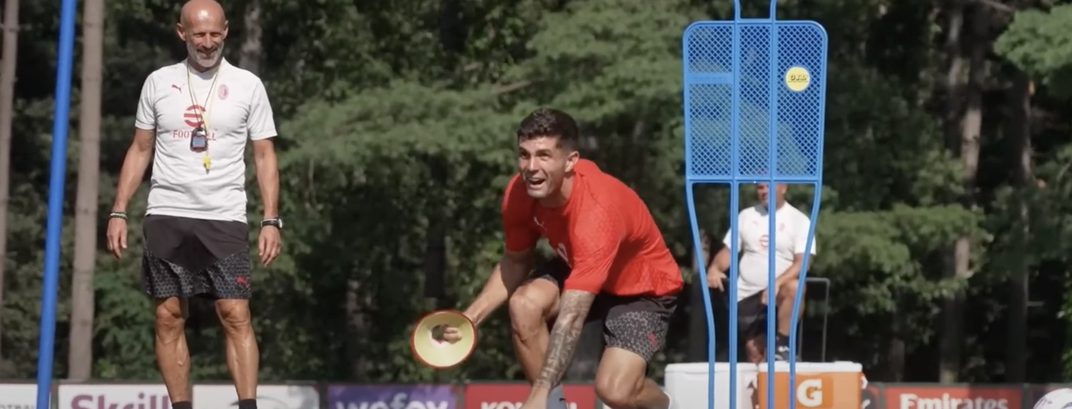 Christian Pulisic AC Milan training