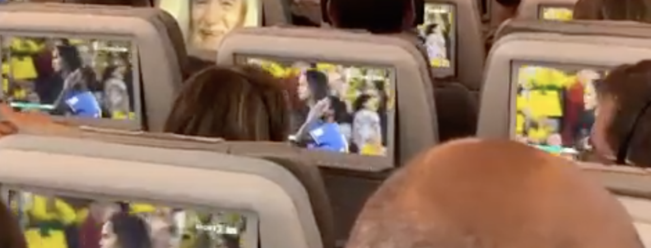 Person watches Lord of the Rings during Australia shootout