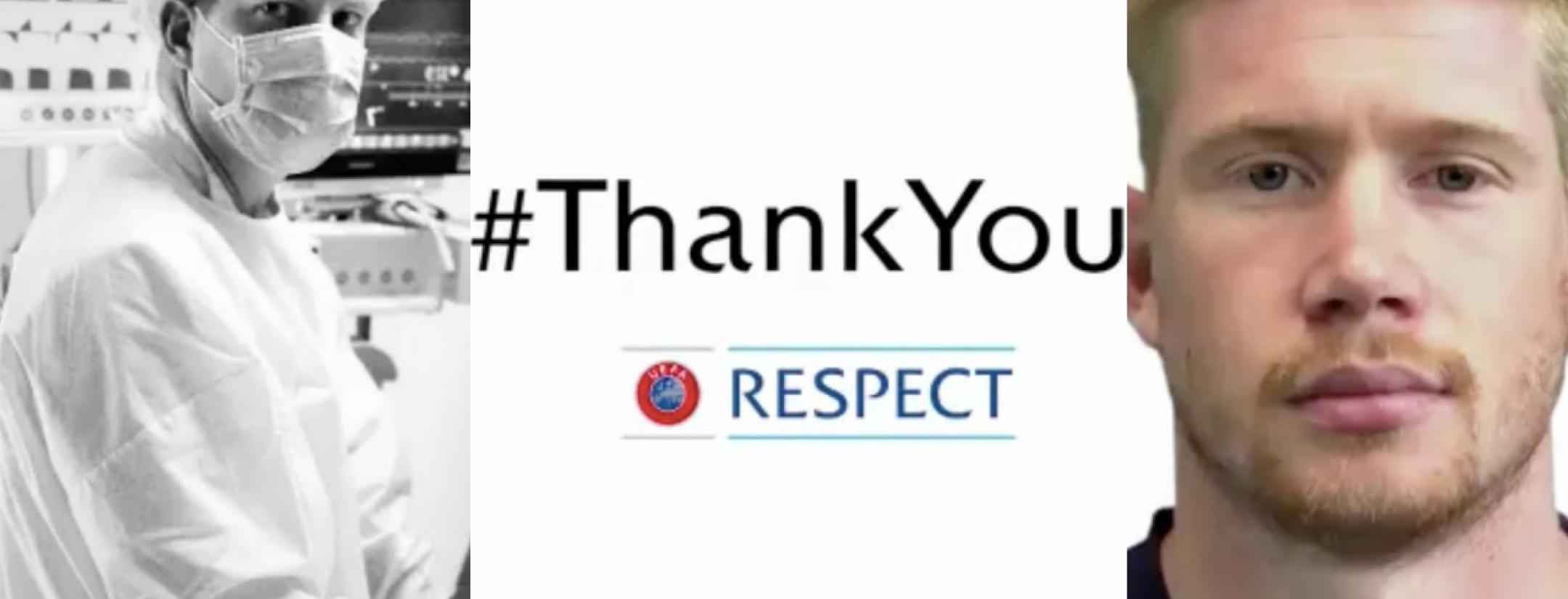 UEFA thanks frontline workers