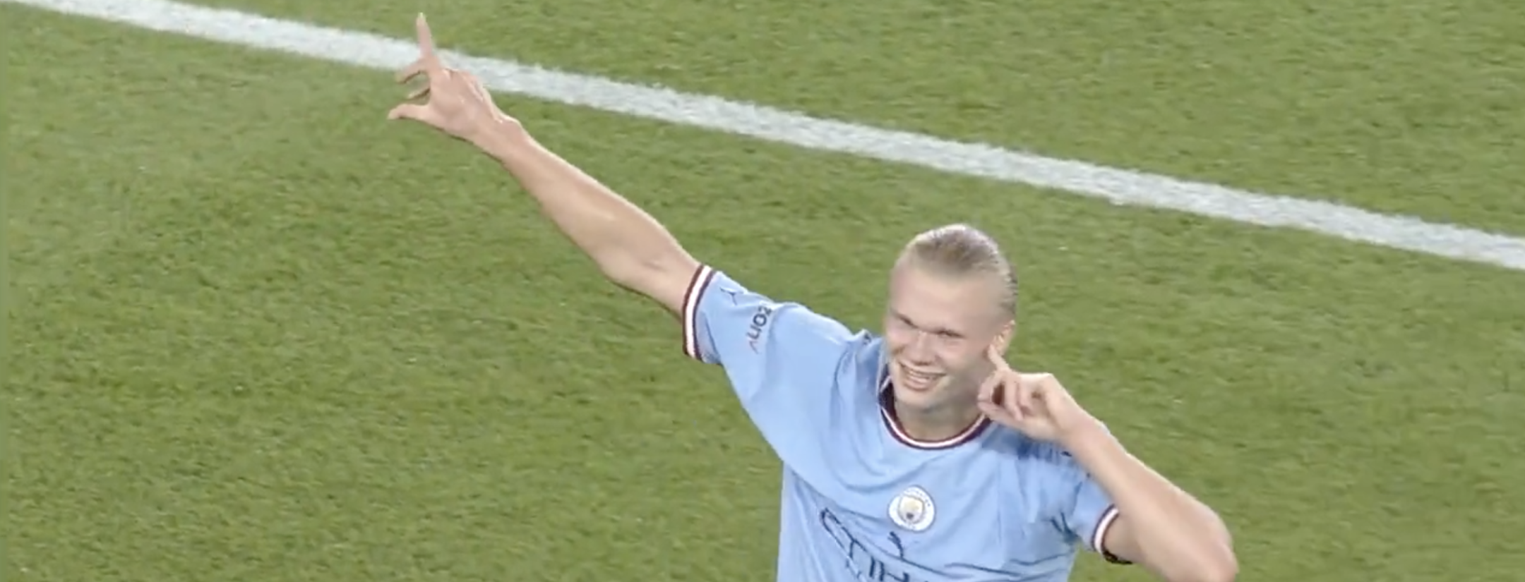 First Erling Haaland Manchester City Goal