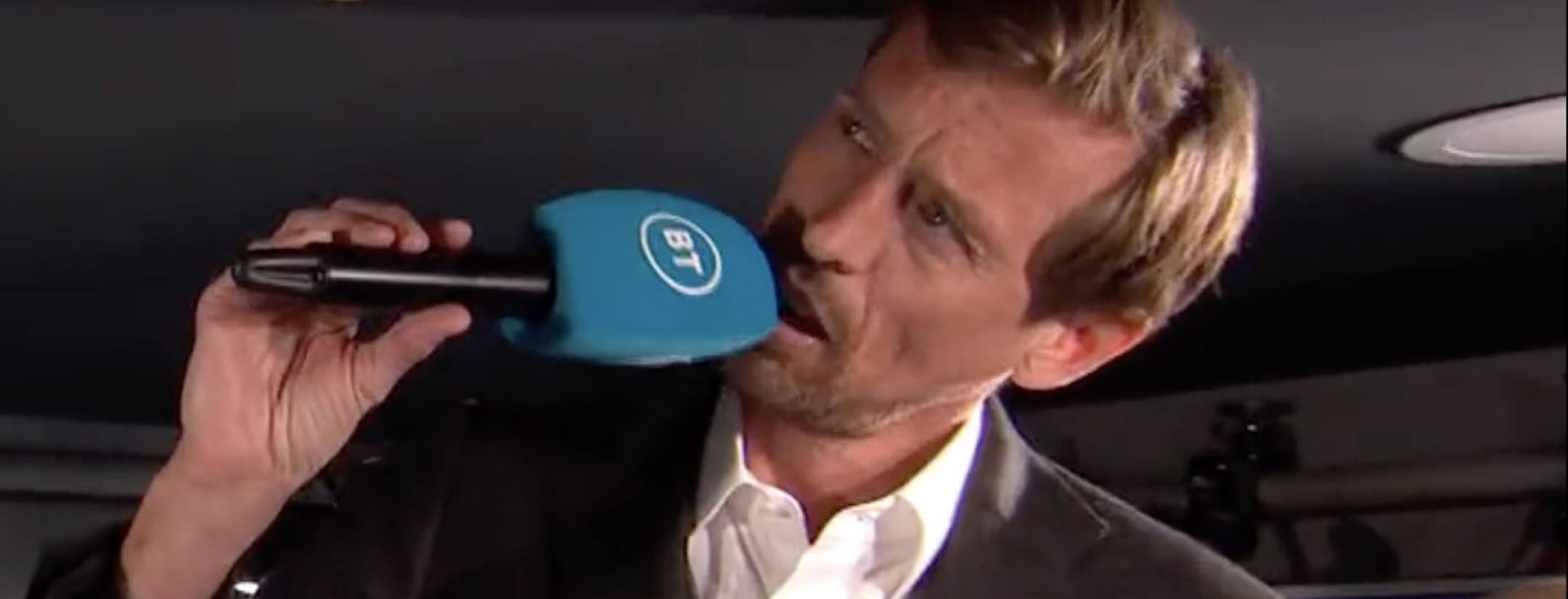 Peter Crouch Tries Standing BT Sport