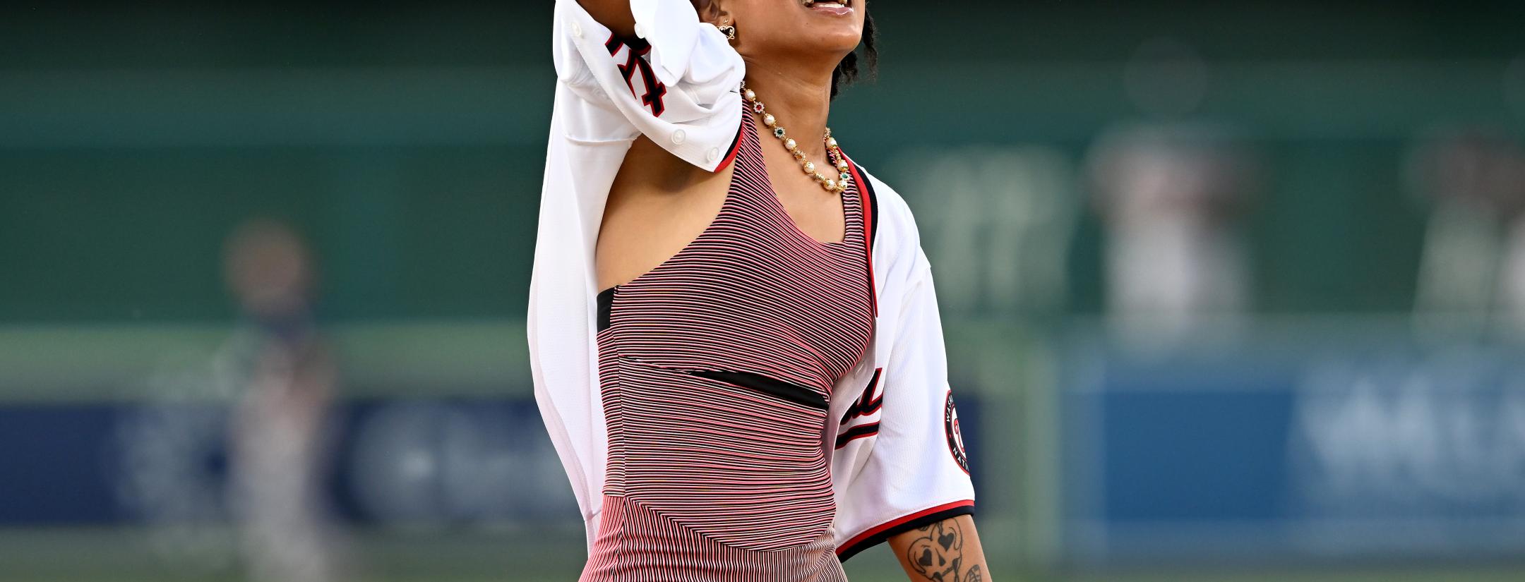 Croix Bethune first pitch