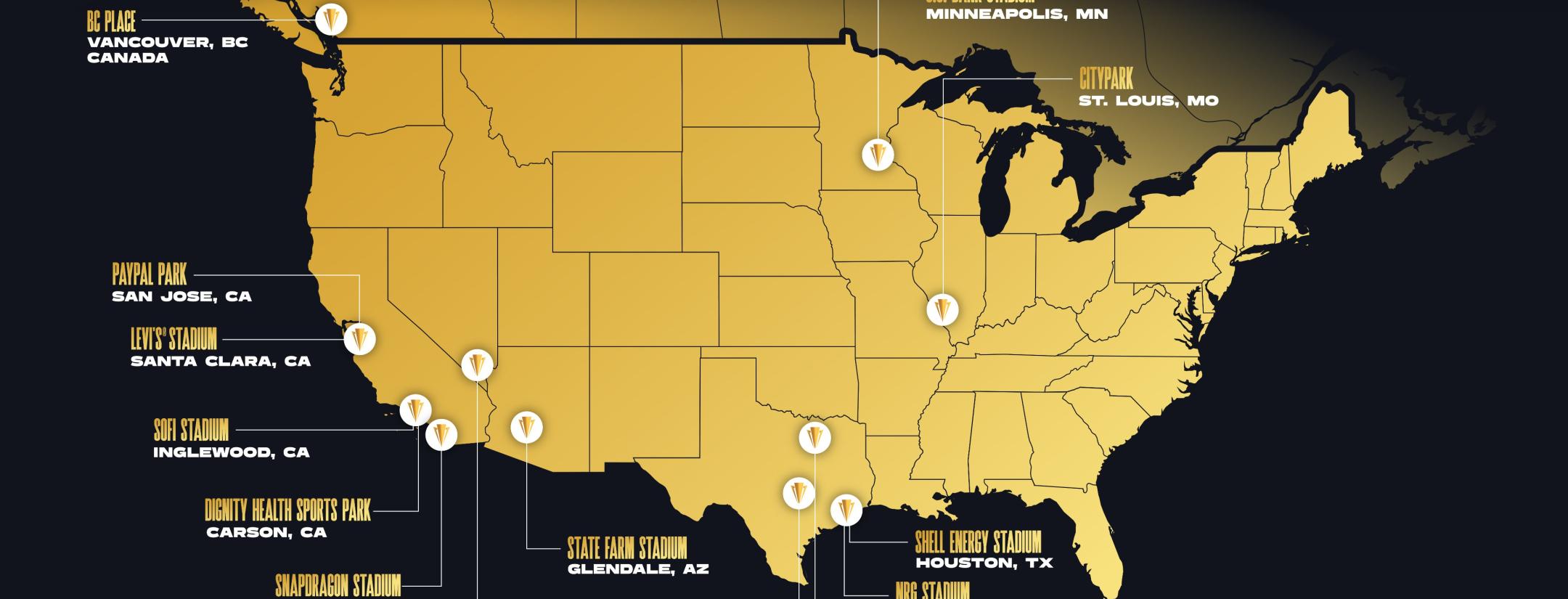 2025 Gold Cup host cities