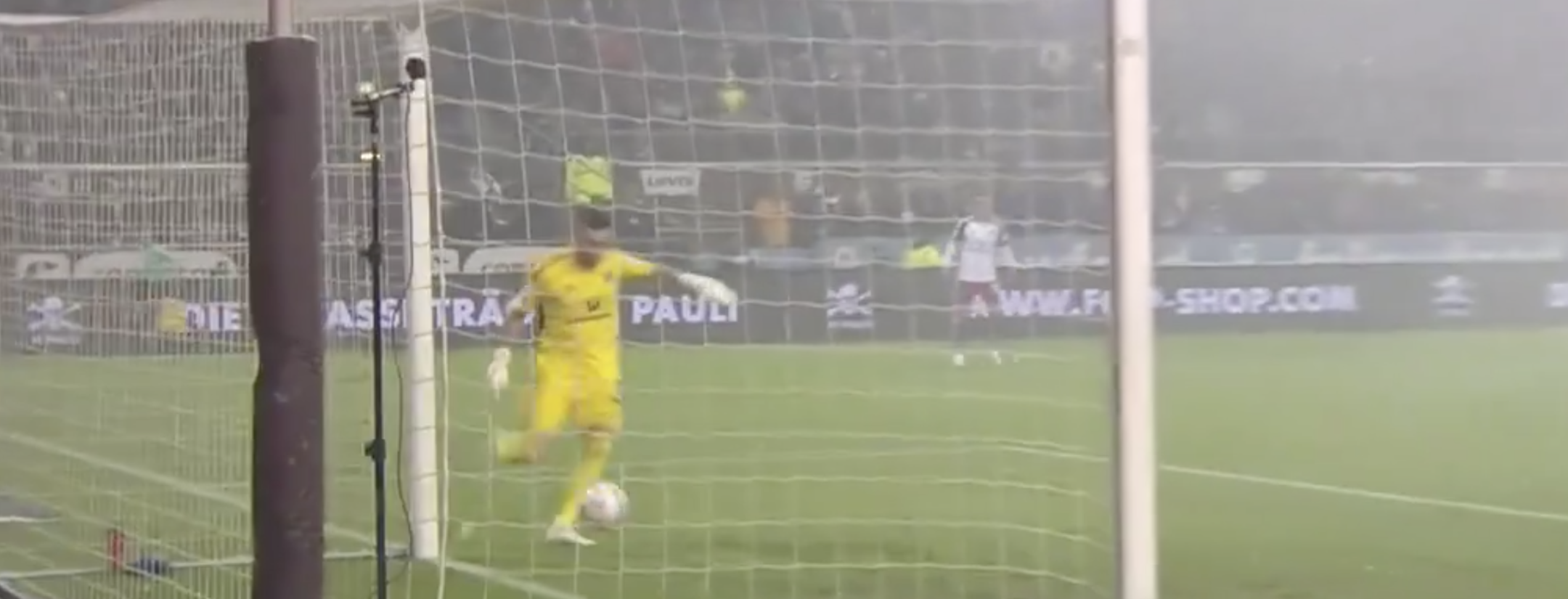 Hamburg goalkeeper own goal
