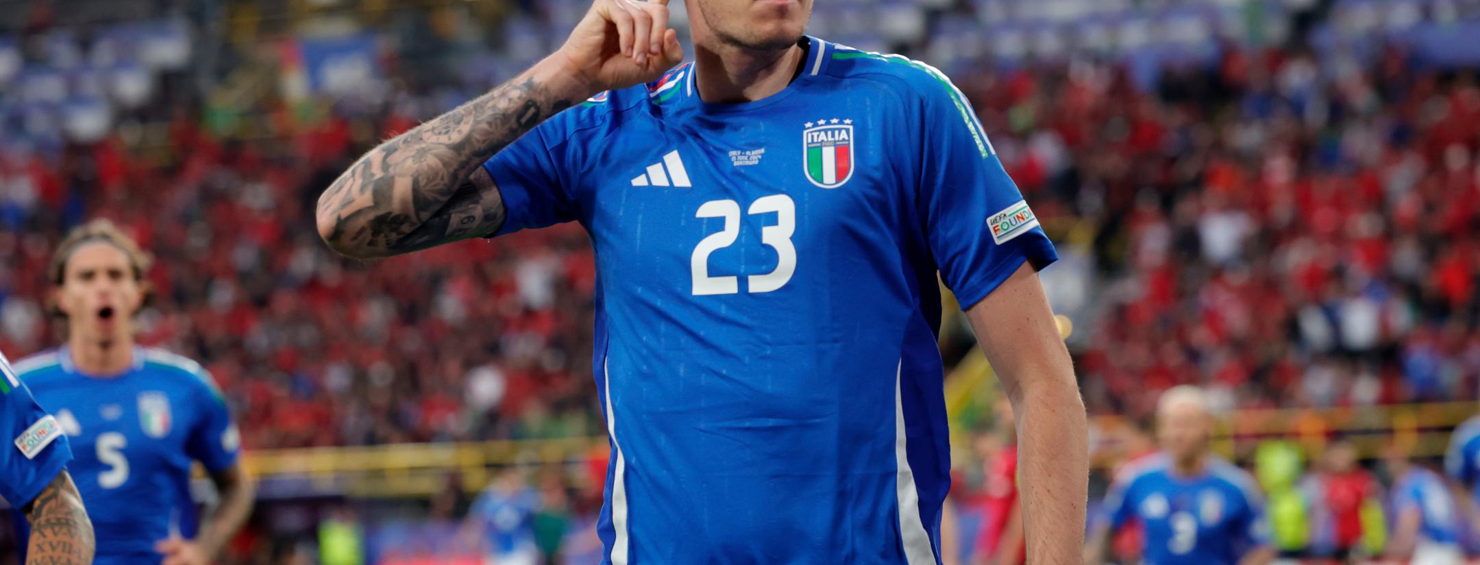 Italy get revenge after Albania fan breaking spaghetti