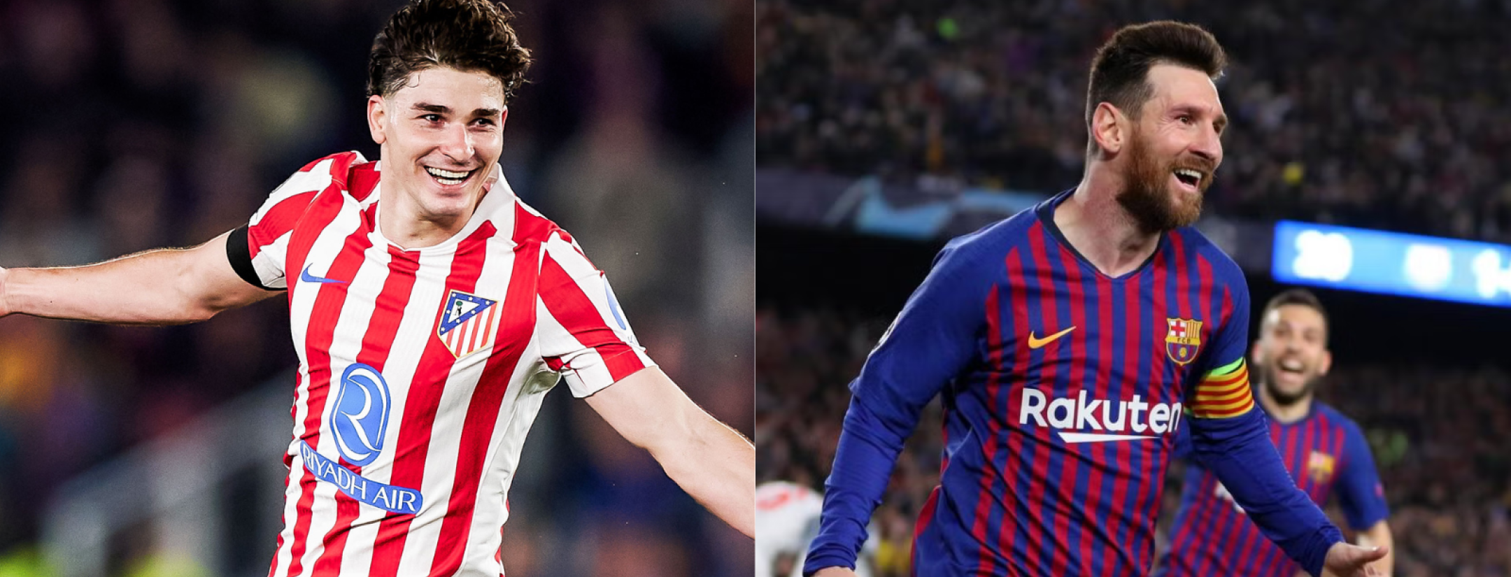 Julián Alvarez free kick vs Lionel Messi free kick