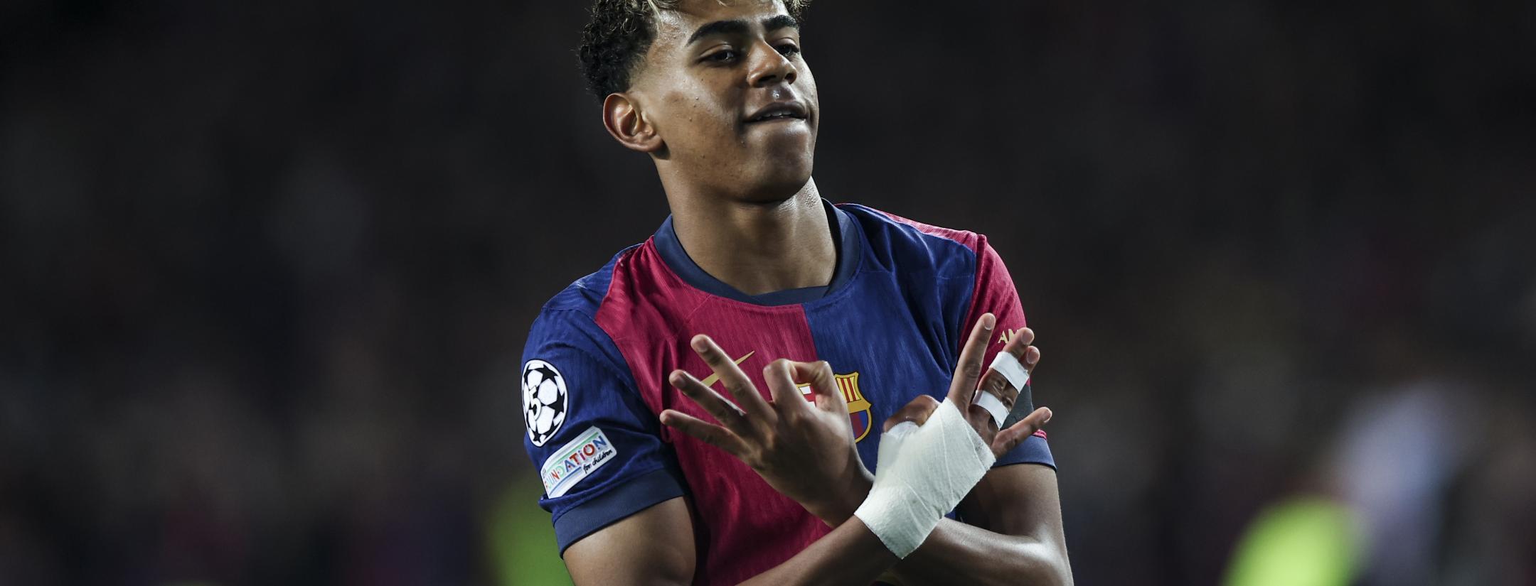 Lamine Yamal goal vs Benfica