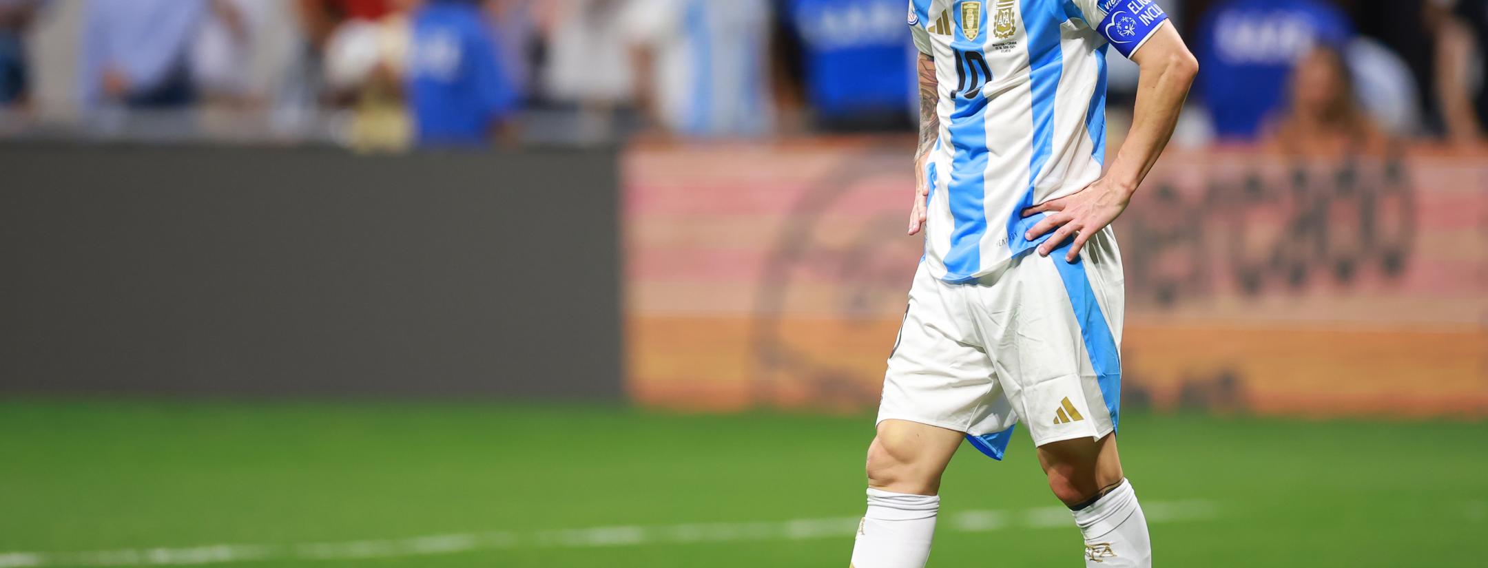 Why is Messi not playing for Argentina?