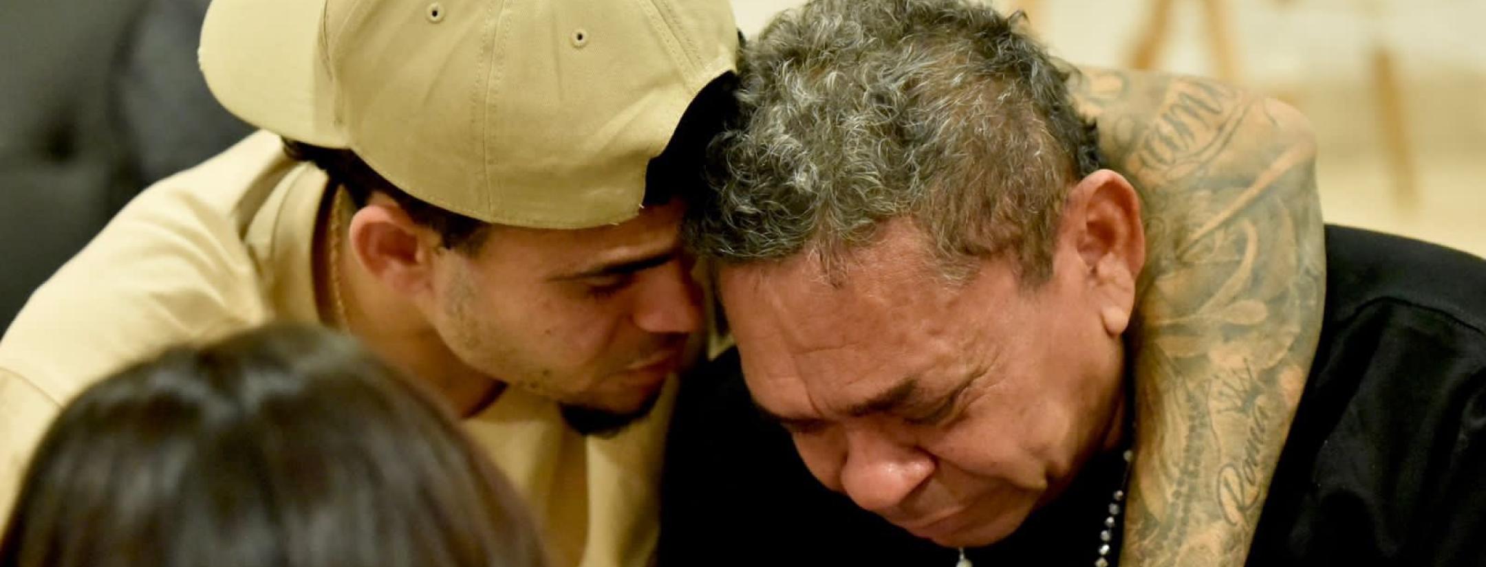 Luis Diaz reunites with father.