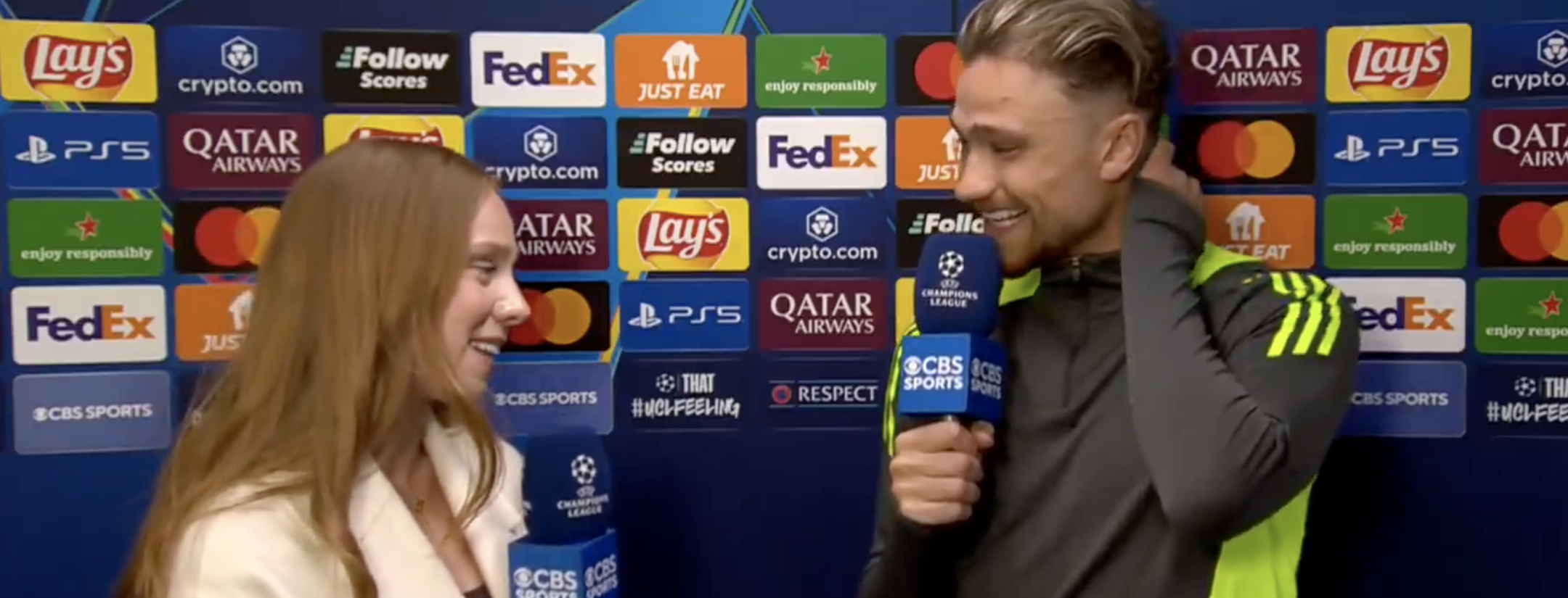 Matty Cash interview with his sister