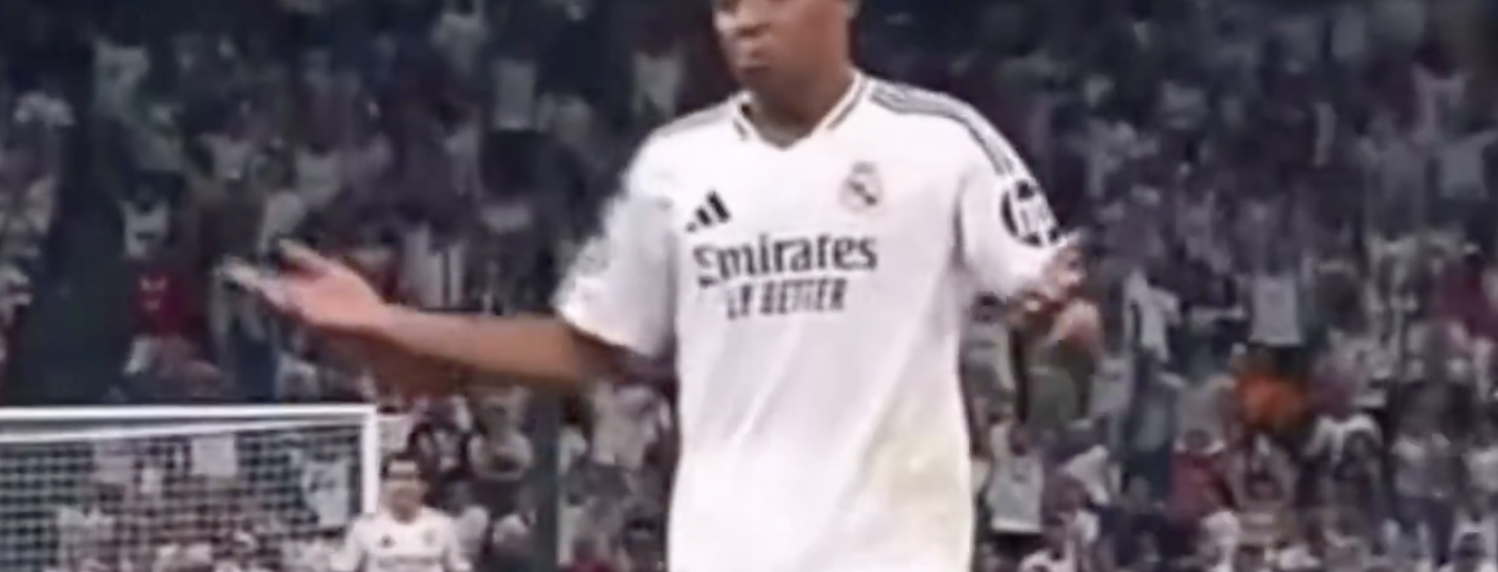 Mbappé reaction to Endrick goal