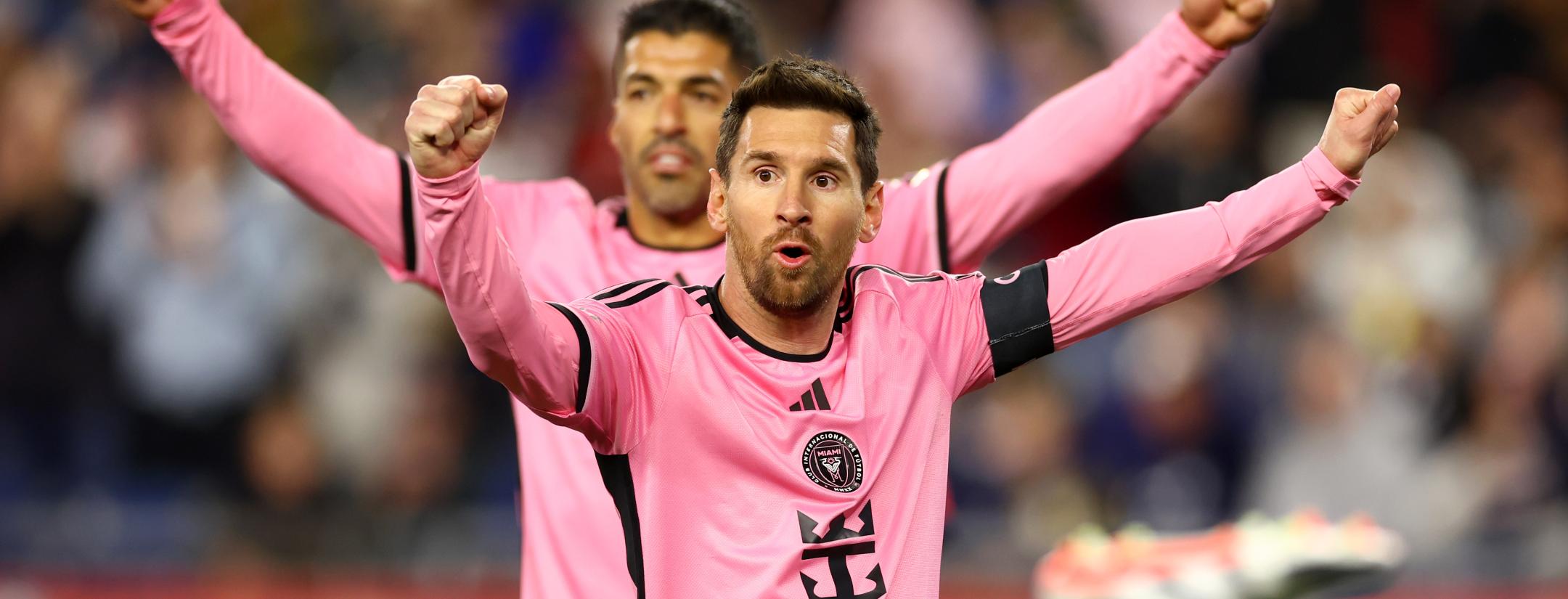 Messi goals vs New England give Miami 4-1 win