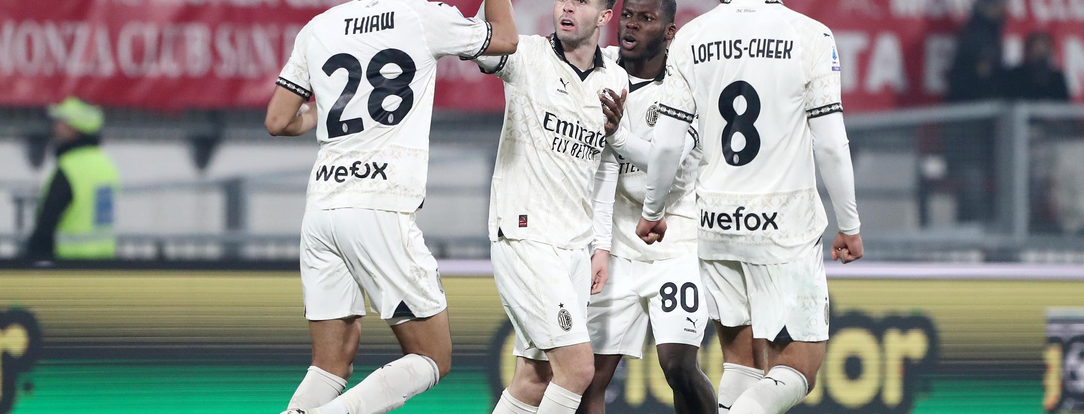 Christian Pulisic goal vs. Monza