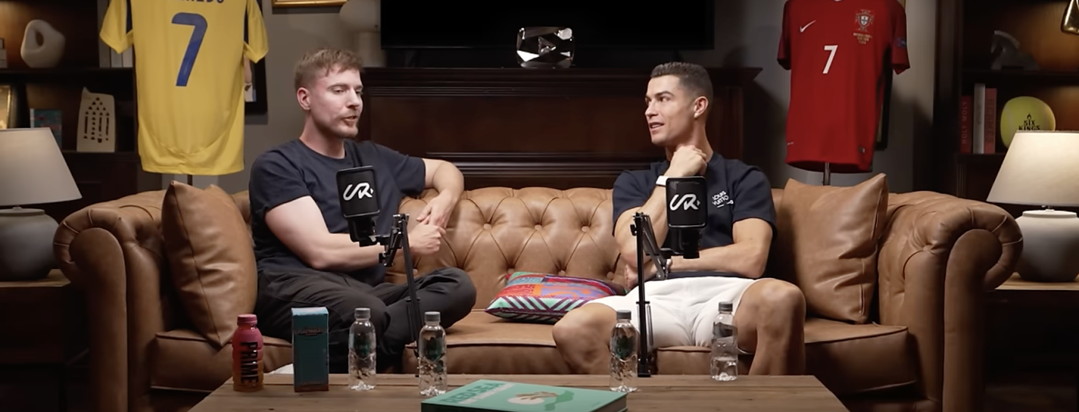 MrBeast asks about Ronaldo playing with son