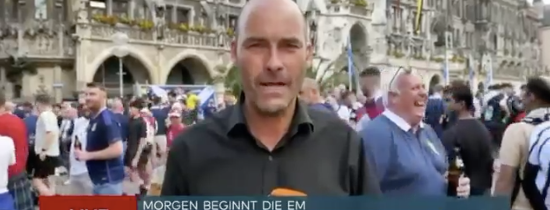 Scotland fan lifts kilt