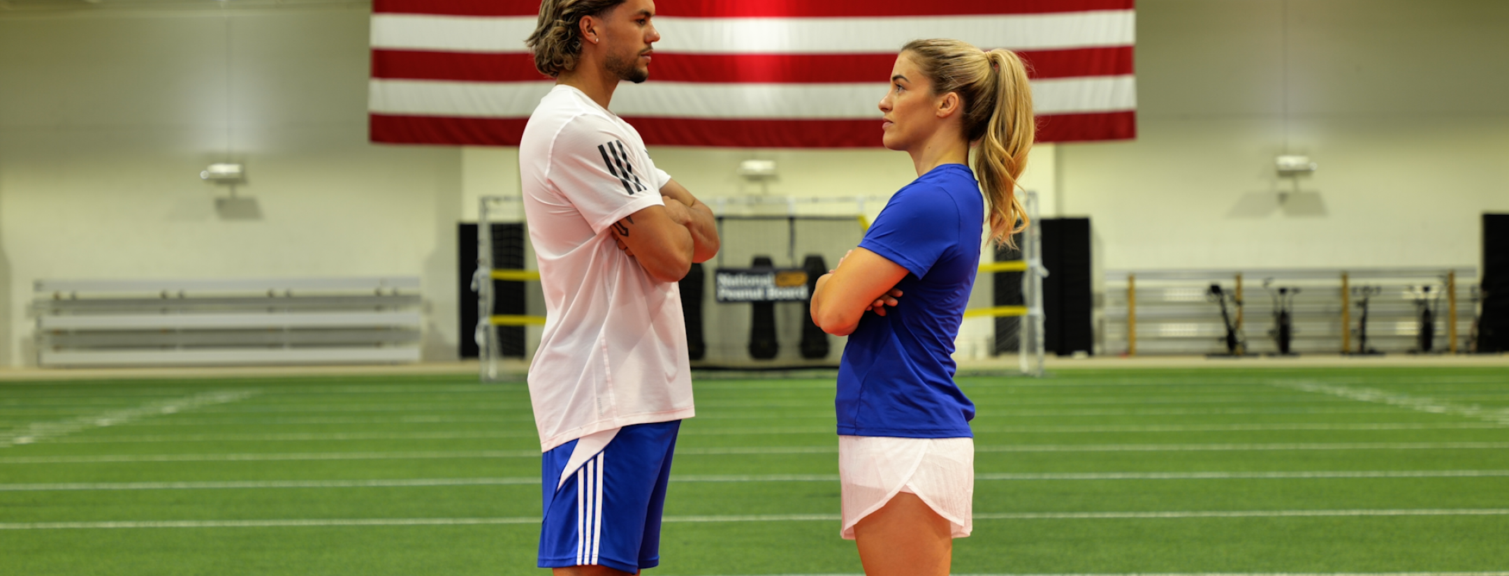 Cade Cowell and Helen Maroulis