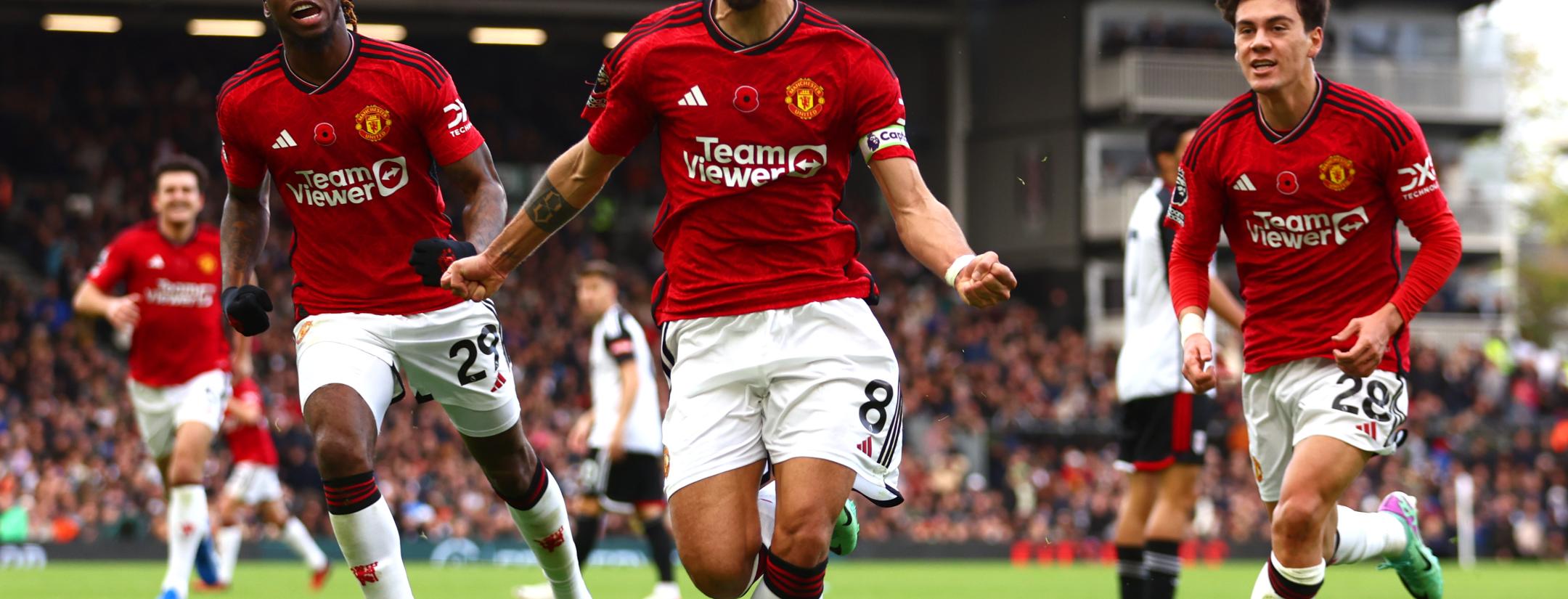 Bruno Fernandes goal vs Fulham