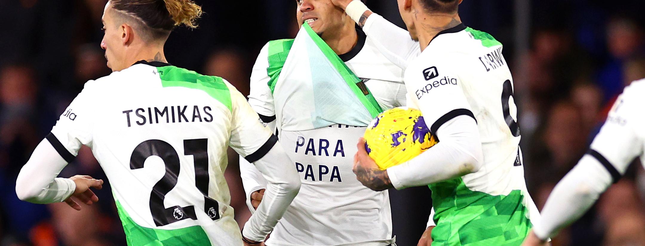 Luis Diaz shirt vs Luton