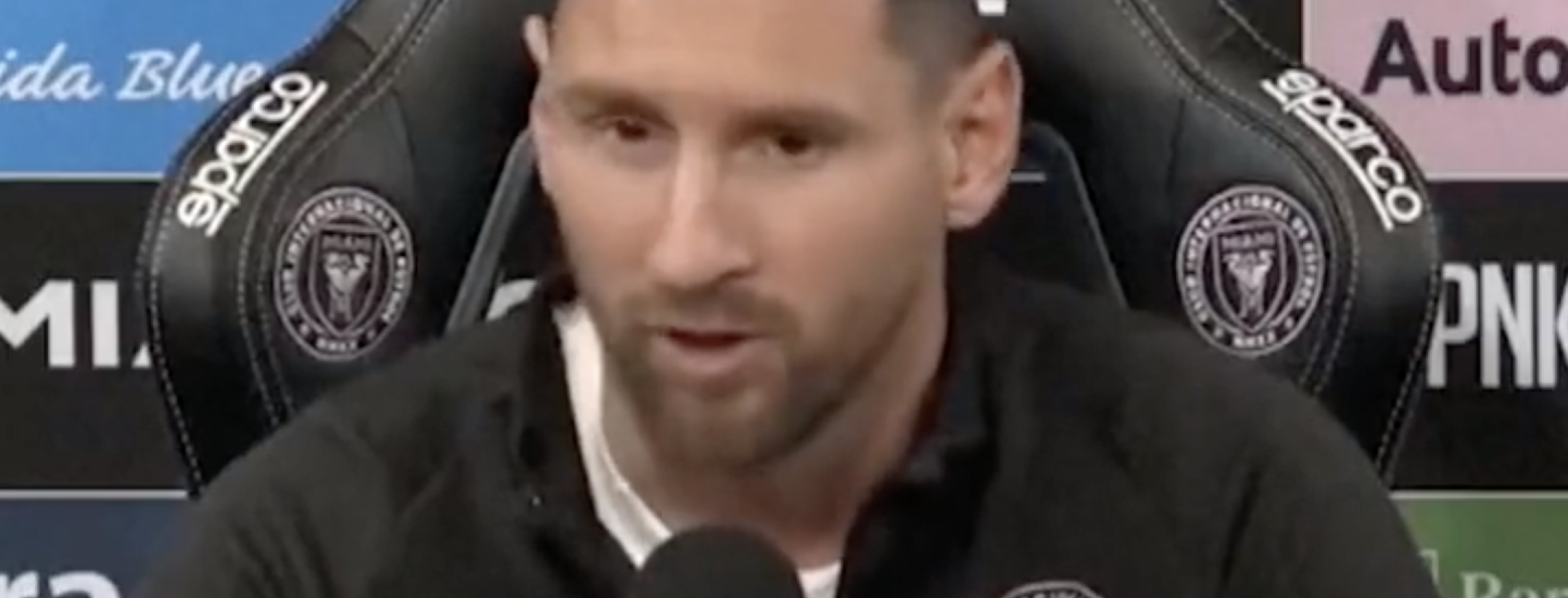 Lionel Messi speaking English AI