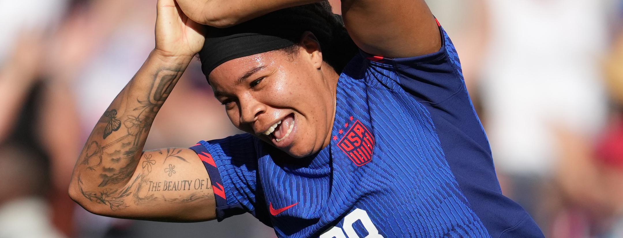 Mia Fishel USWNT goal