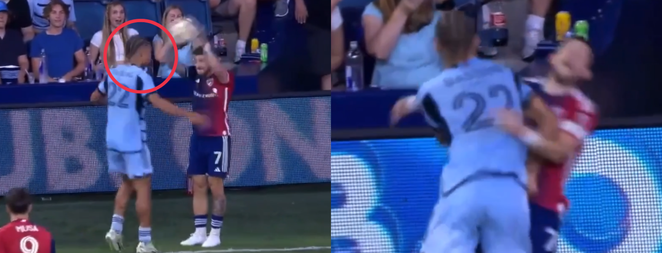 Zorhan Bassong red card vs. FC Dallas