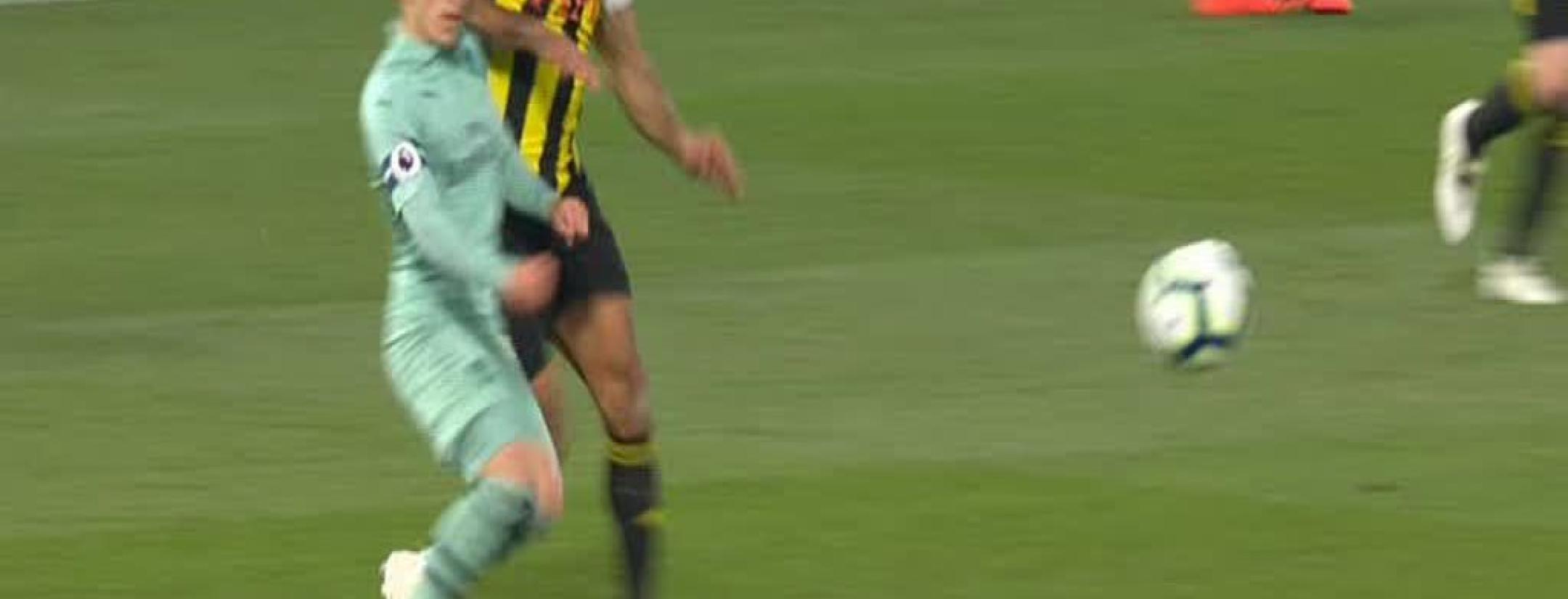 Troy Deeney red card v Arsenal