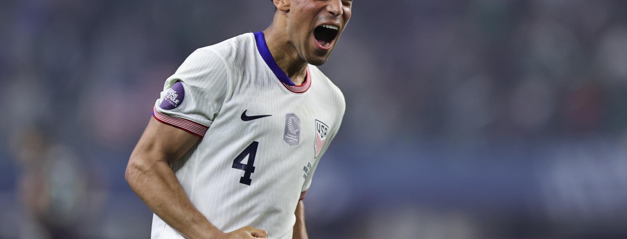 Tyler Adams goal vs Mexico