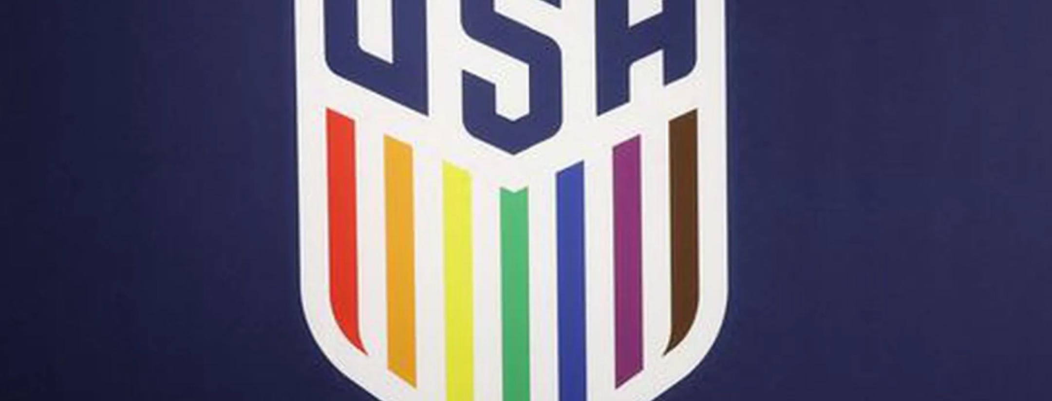 U.S. Soccer rainbow crest