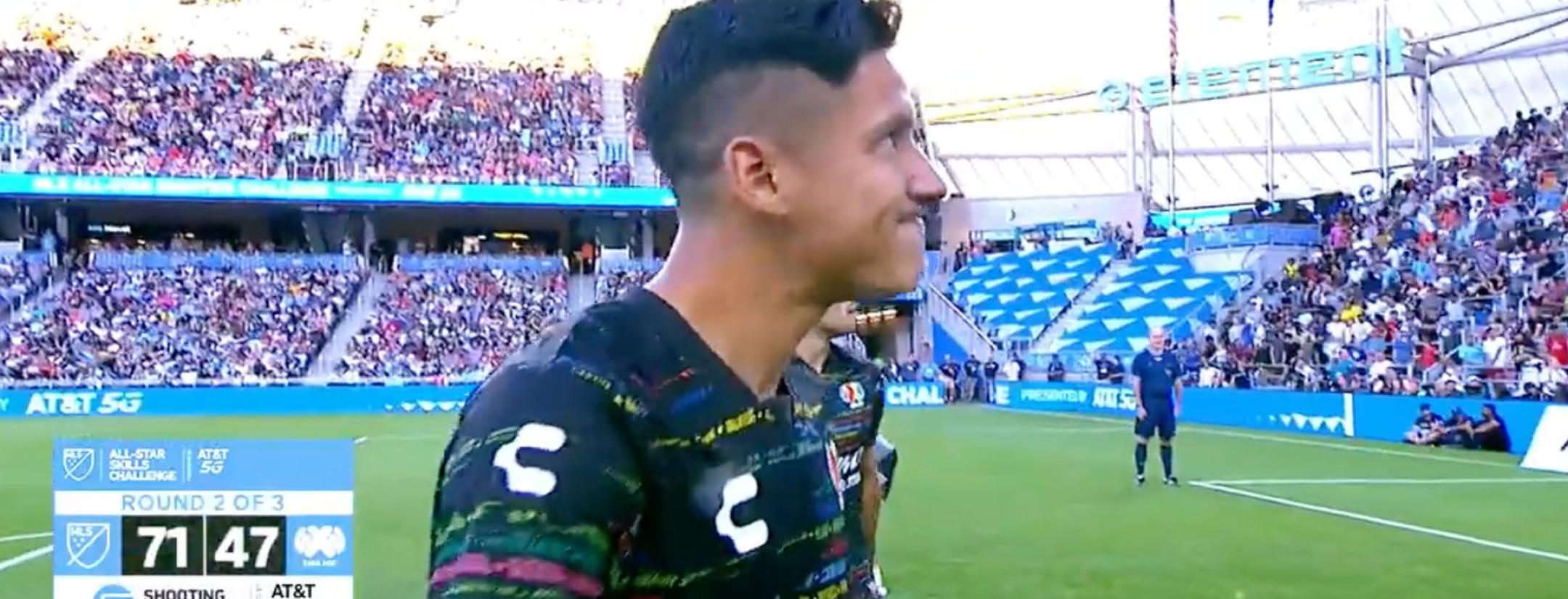 Uriel Antuna en el Skills Challenge