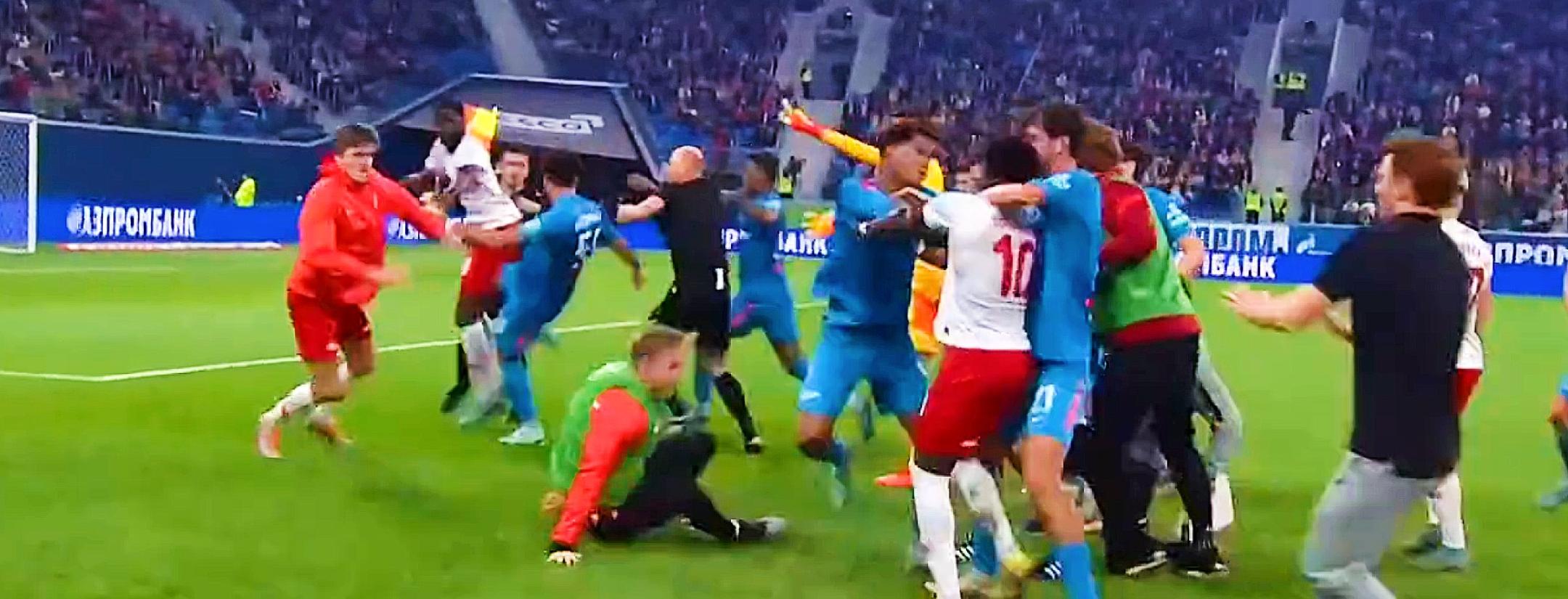 Zenit Spartak Moscow fight