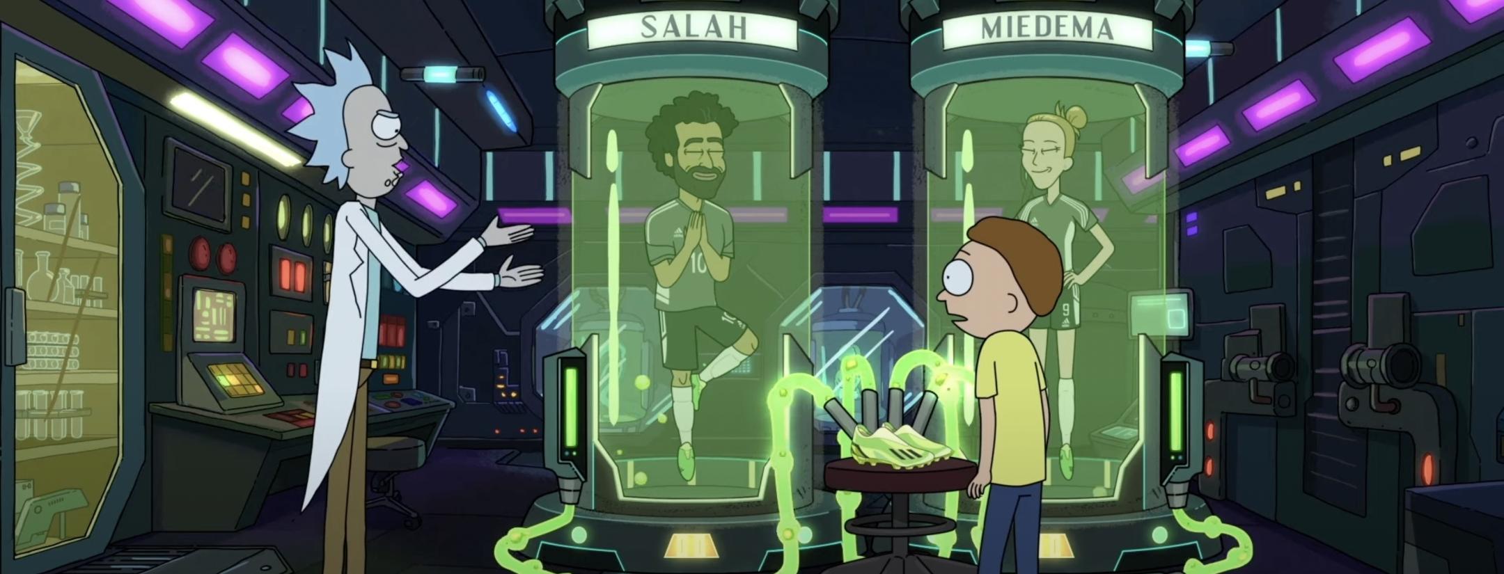 adidas Rick and Morty soccer cleats