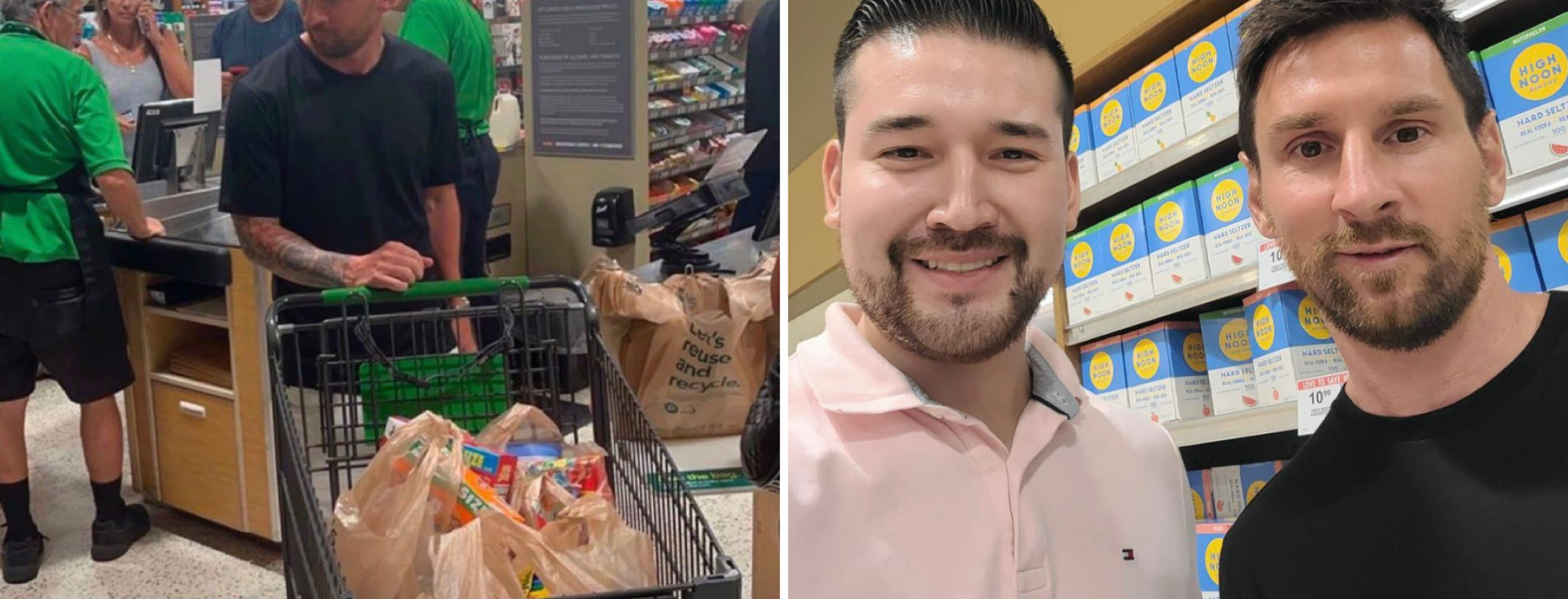 Messi goes to grocery store in Miami