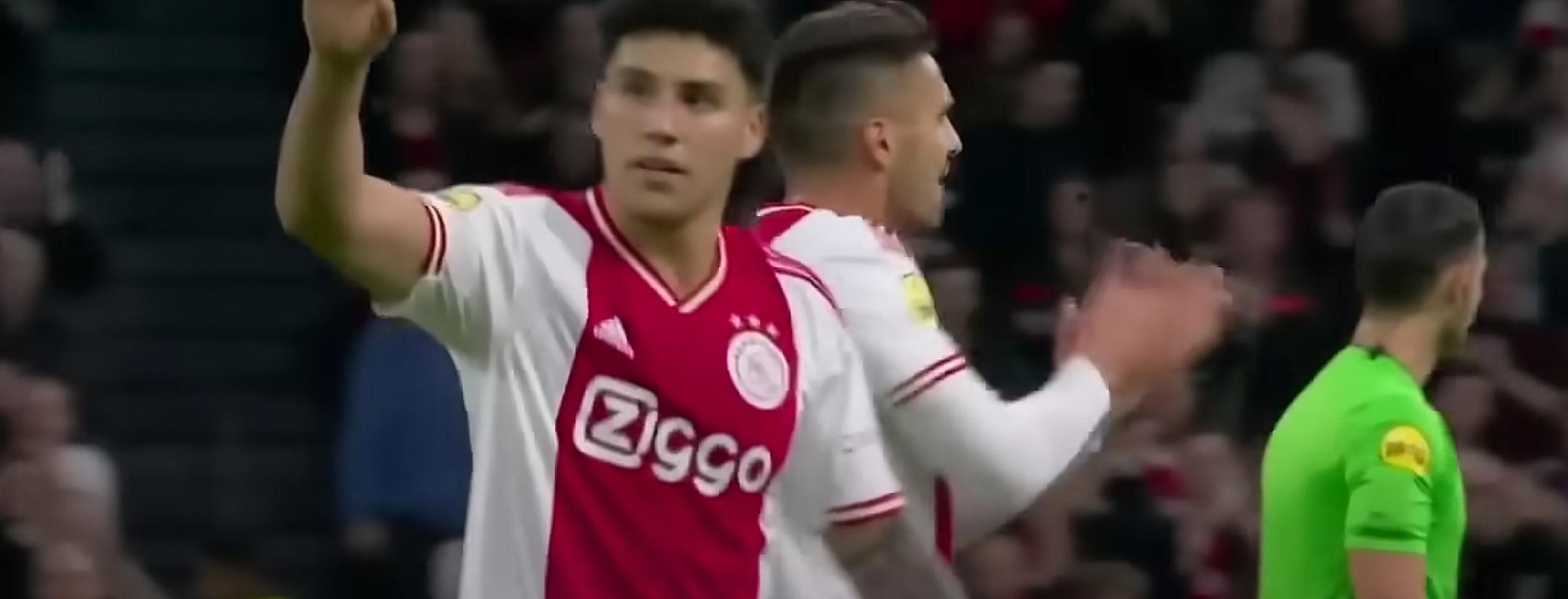 Primer gol de Jorge Sánchez en Ajax