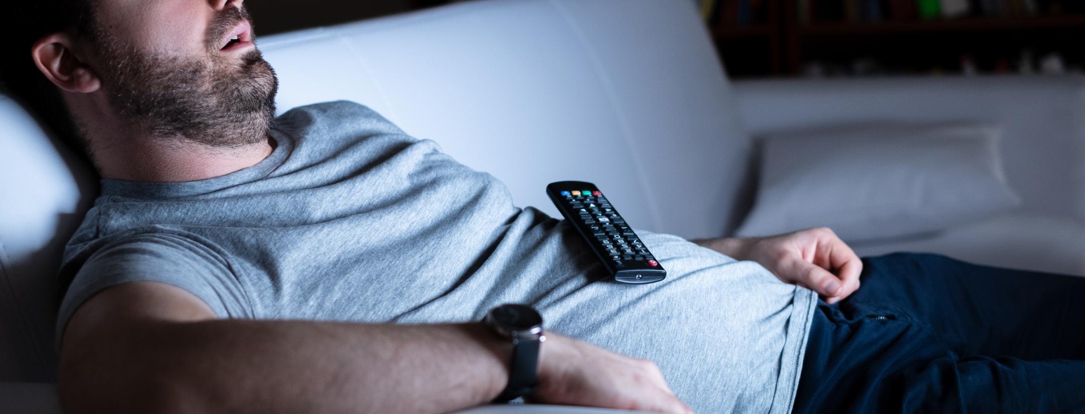 Local soccer fan falls asleep during Chelsea vs Liverpool