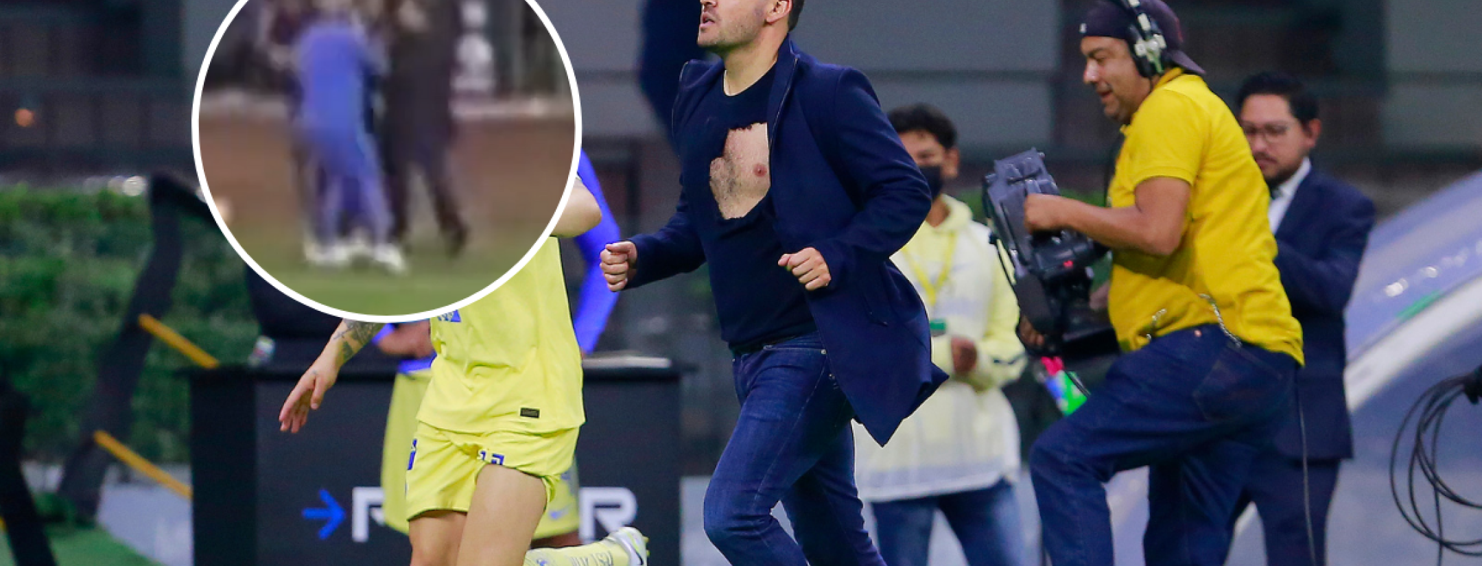 Tano Ortiz le rompe playera a Larcamón