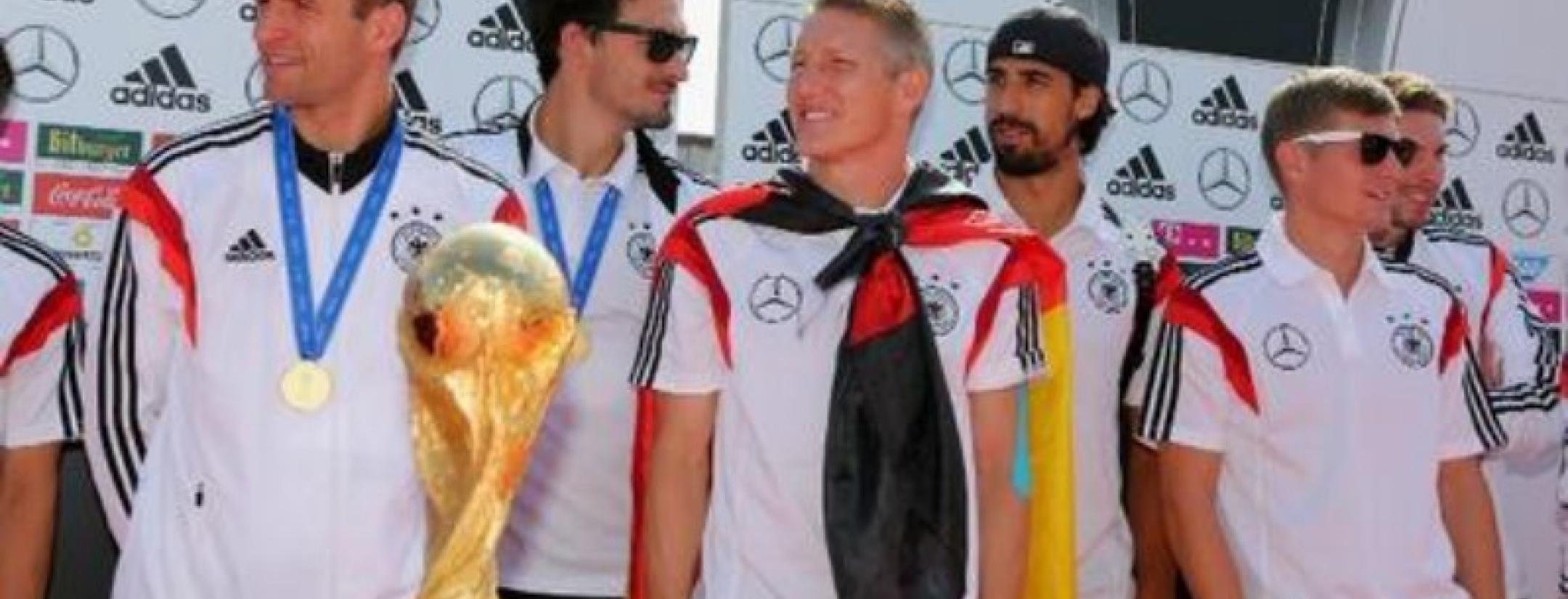 Germany breaks World Cup trophy