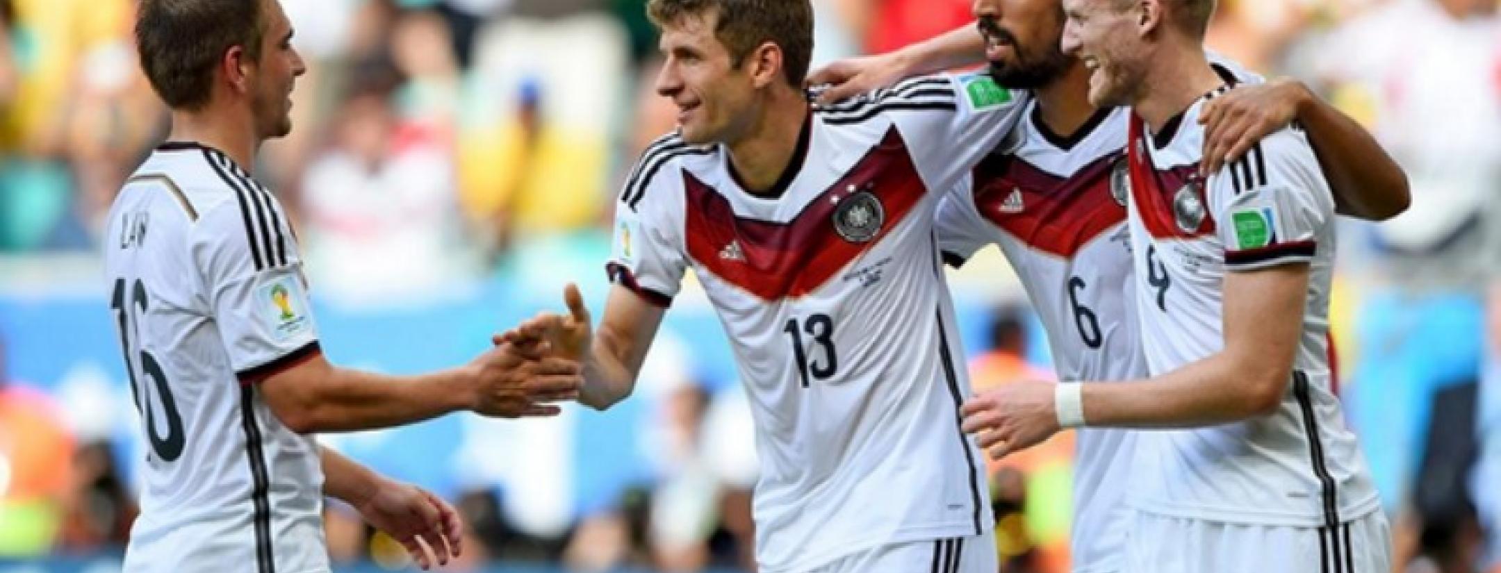 Germany celebrates a win