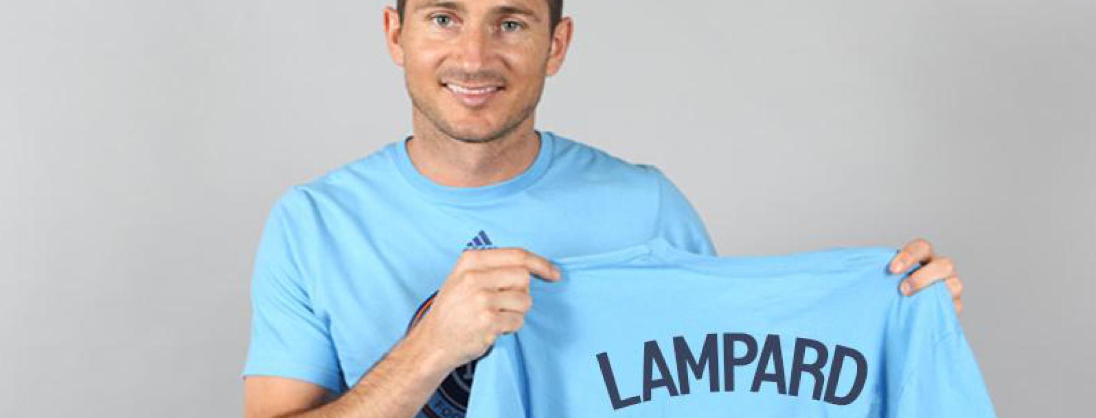 Frank Lampard Shows Off His New Jersey