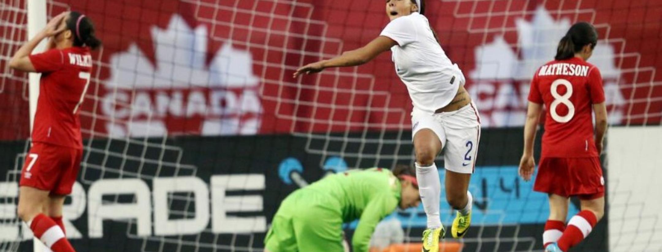 Sydney Leroux Celebrates