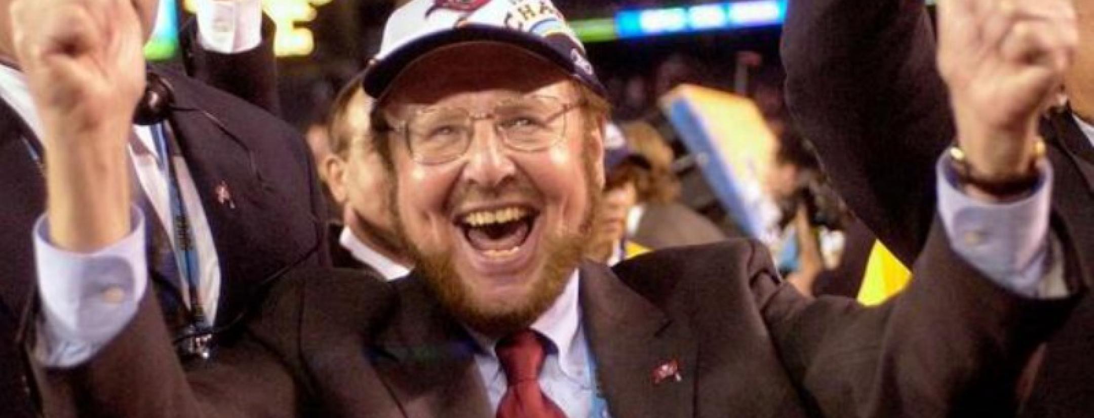 Malcolm Glazer celebrating the Super Bowl