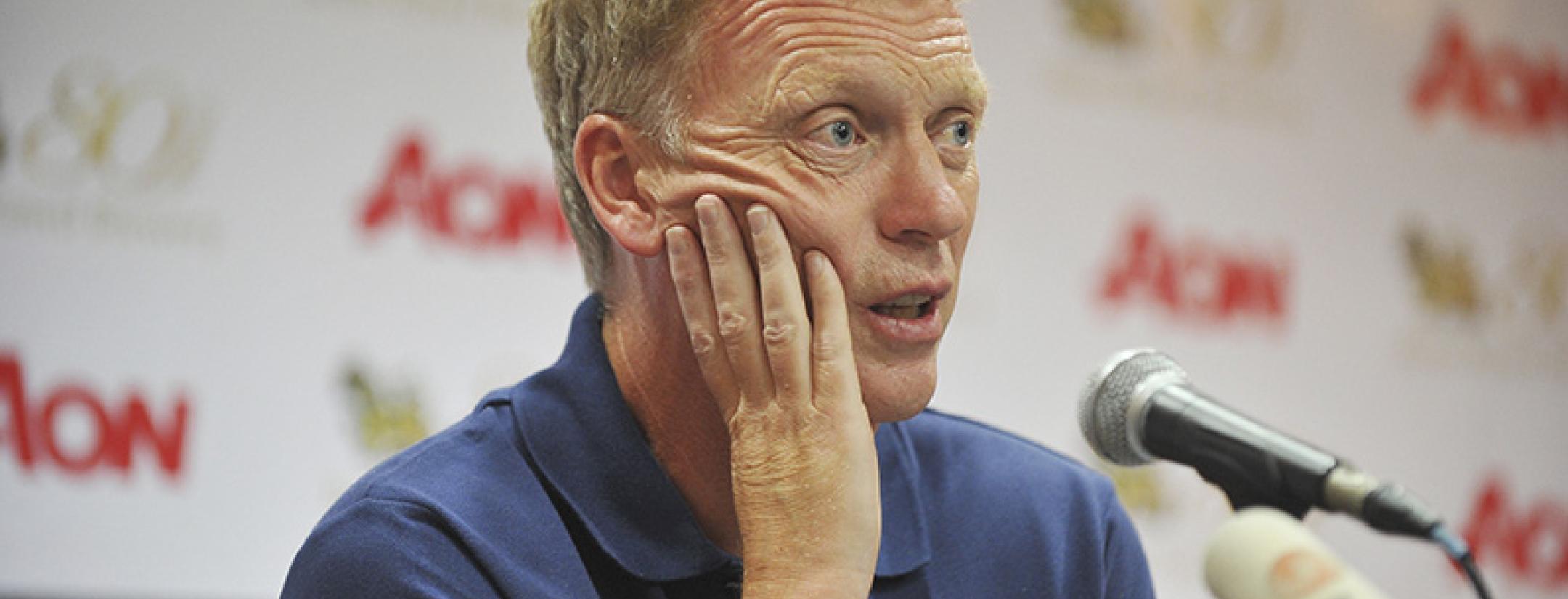 Manager David Moyes of Manchester United at a press conference