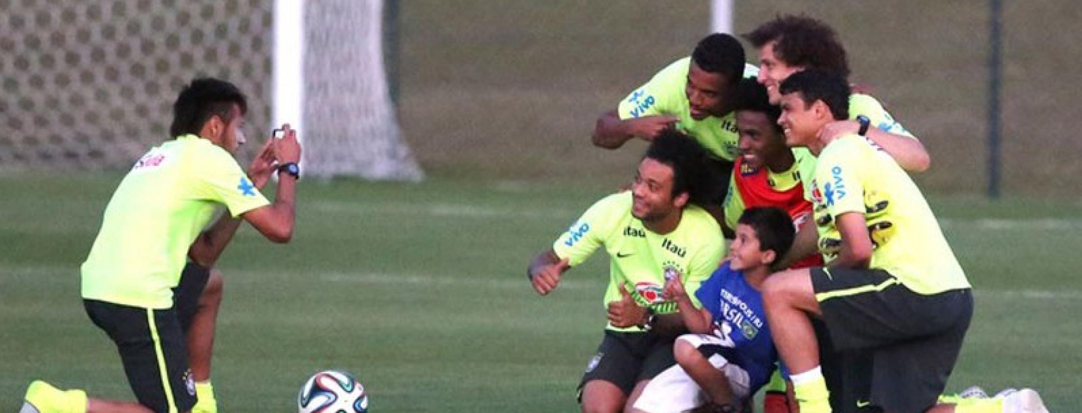 Neymar Takes Picture