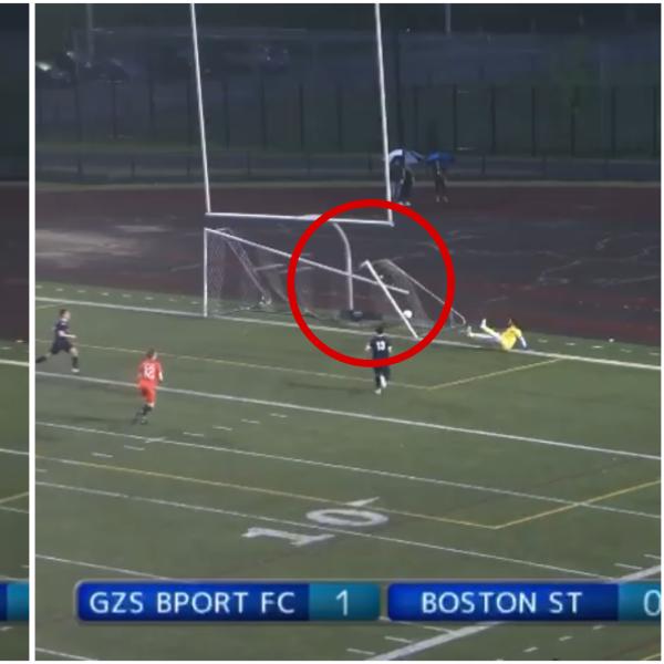 UPSL goalie breaks goal after making free kick save